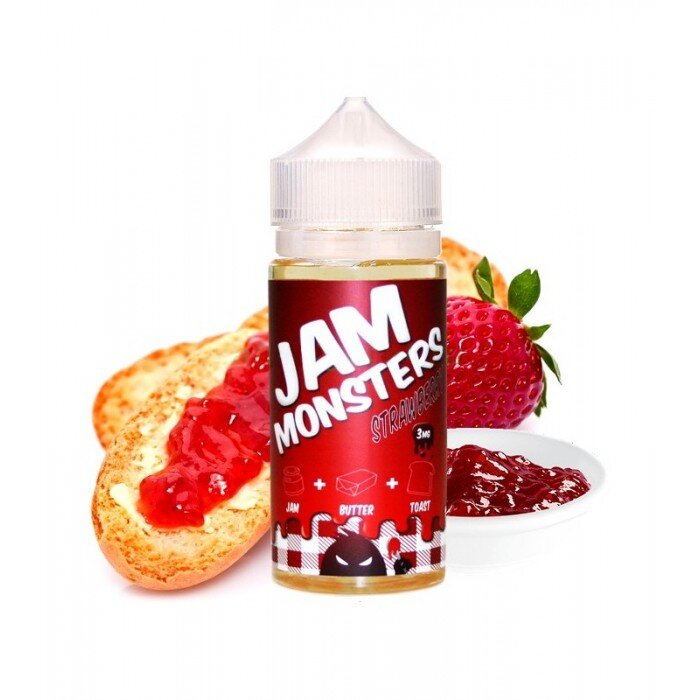JAM monsters STRAWBERRY 120ml за 300 руб. JAM monsters STRAWBERRY 120ml за 300 руб.