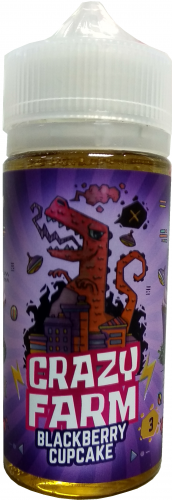 Crazy Farm blekberry cupcace 100ml Crazy Farm blekberry cupcace 100ml